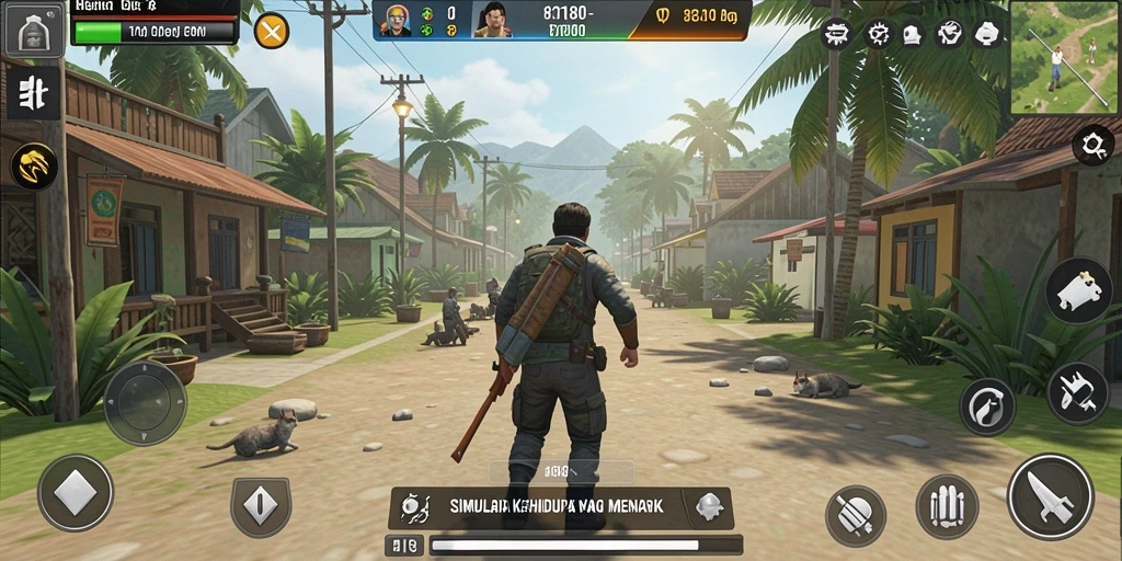 Tampilan gameplay 8180 dengan karakter dan lingkungan yang dinamis.