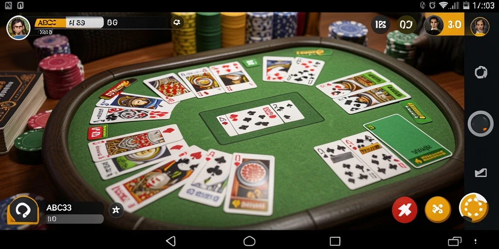 Tampilan screenshot game Gaple ABC33 yang menampilkan gameplay seru.