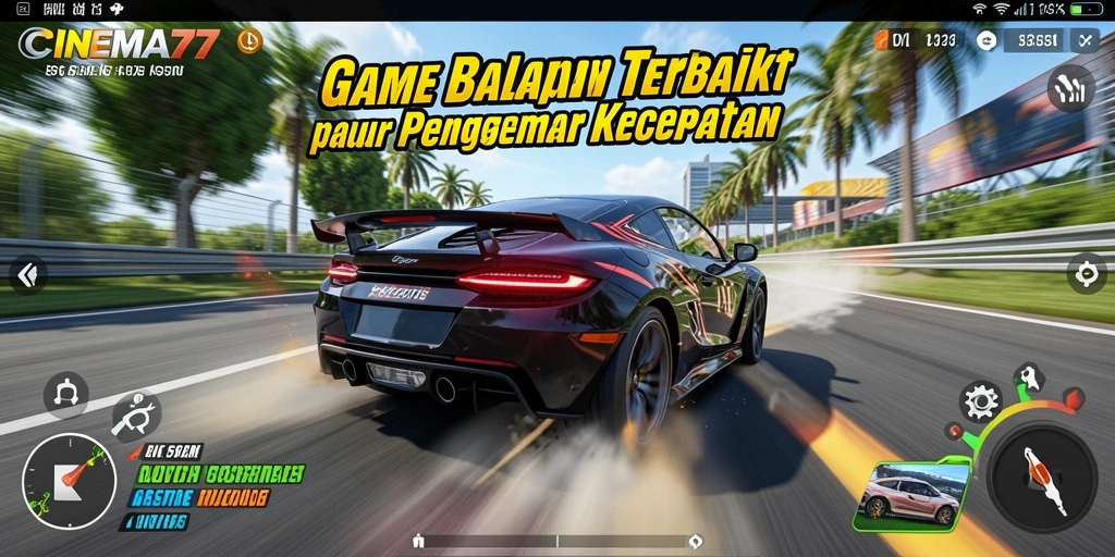Gameplay Racing yang menegangkan dan grafis menakjubkan dalam CINEMA77.