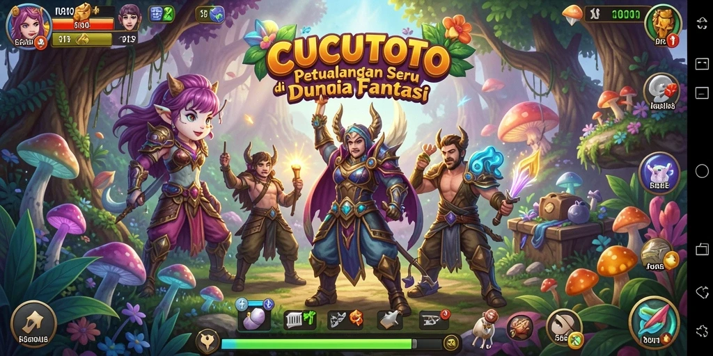 Tangkapan layar gameplay CUCUTOTO menampilkan aksi petualangan yang mendebarkan.
