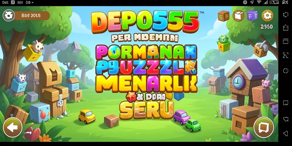 Screenshot DEPO555 menampilkan gameplay Puzzle yang menantang dan menarik.