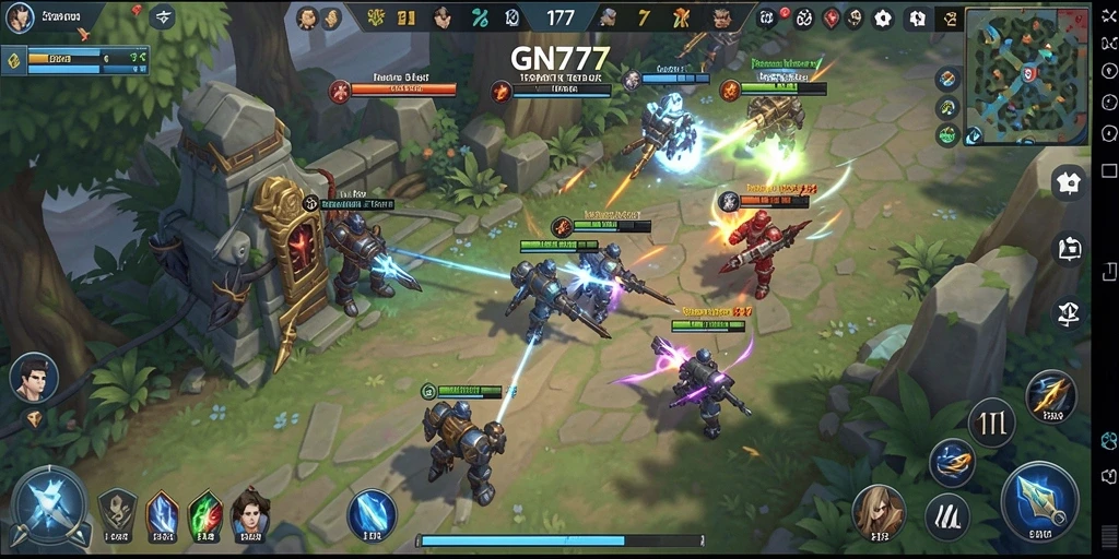 Tampilan menarik dari gameplay strategis di GN777.