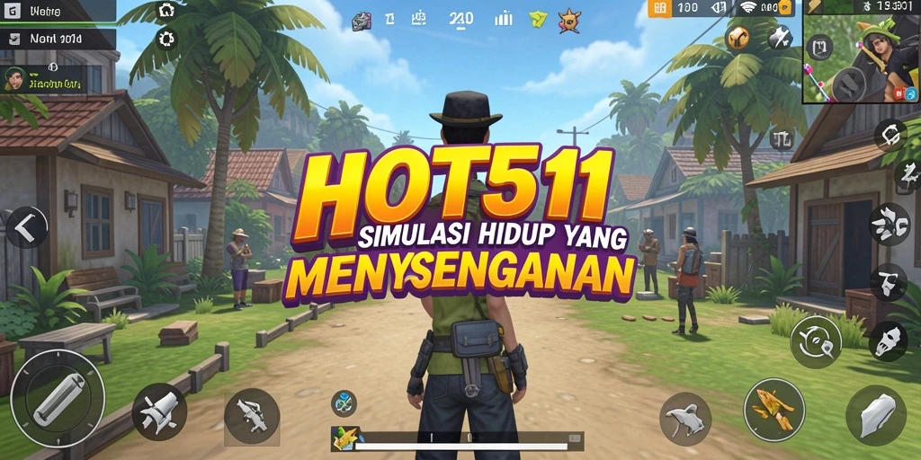 Screenshot dari gameplay HOT51 menampilkan interaksi karakter yang dinamis.