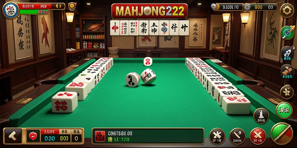 Tampilan gameplay memancing yang seru dan menarik di MAHJONG222.
