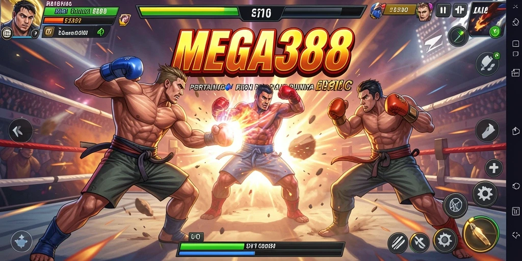 Gameplay MEGA388 yang intens dan menegangkan dalam pertarungan Fighting.
