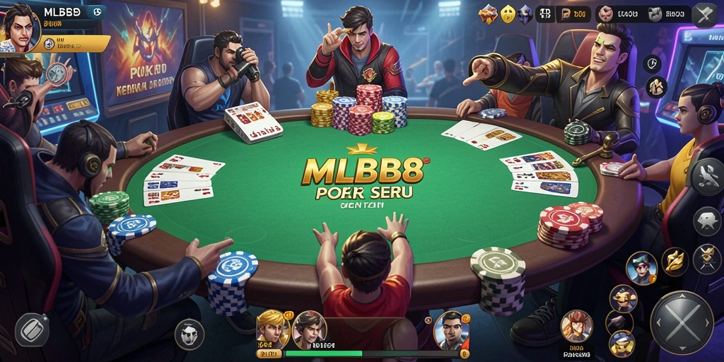 Tampilan gameplay Poker di MLBB8 yang menarik dan interaktif.