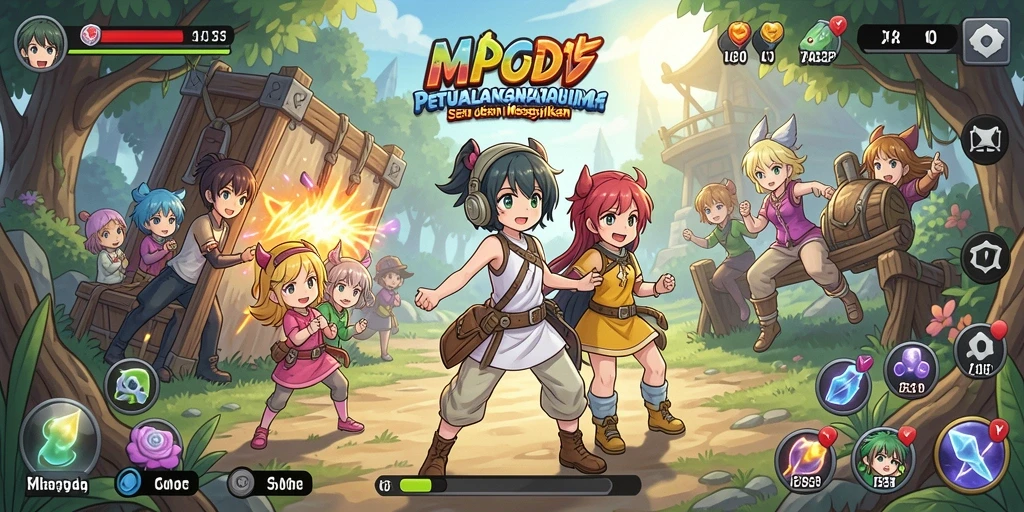 Tampilan gameplay MPOID yang menakjubkan dan penuh aksi.