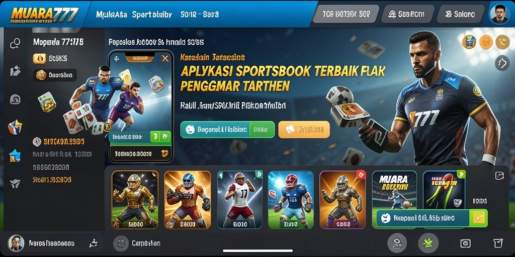 Tampilan gameplay Sportsbook di aplikasi MUARA777 yang menarik dan interaktif.