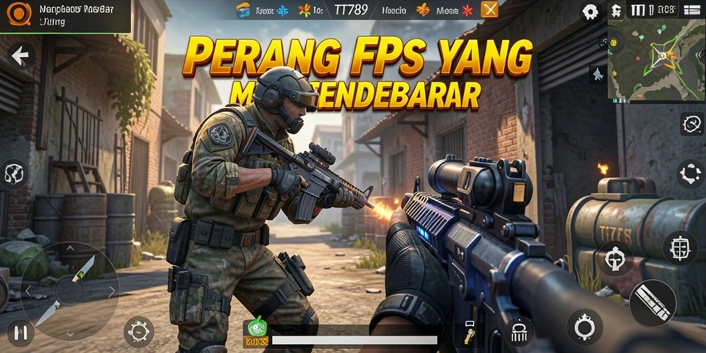 Screenshot TT789 menampilkan aksi gameplay FPS yang intens dan mendebarkan.